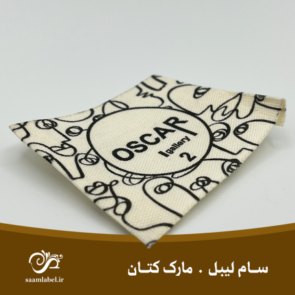 سام لیبل مارک کتان چاپی